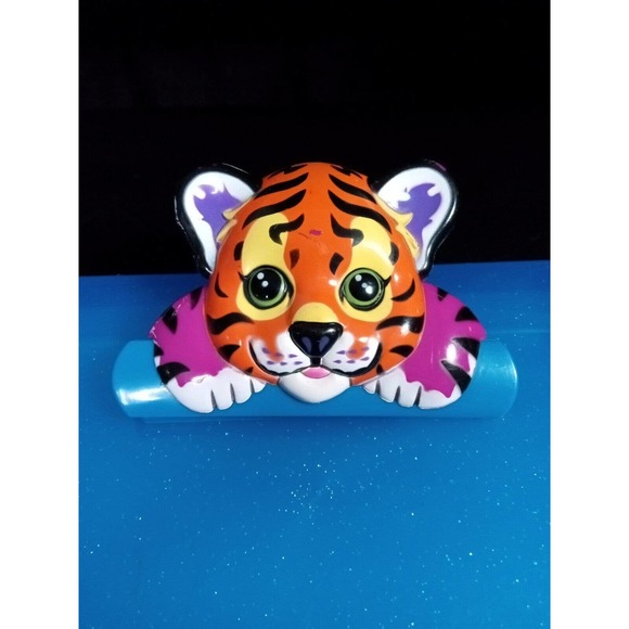 LISA FRANK storage case Hard CLIP BOARD lap board art box Blue Tiger Vintage - Picture 2 of 7